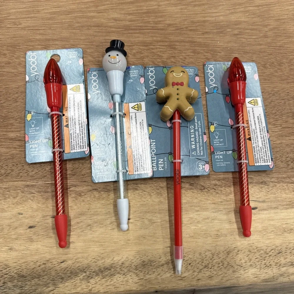 Christmas Holiday Pens Light Up Win In Use LED Light